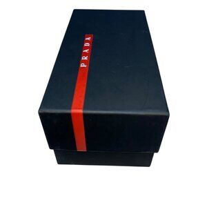 prada black red ITALY cardbaord wallet or sunglasses empty box